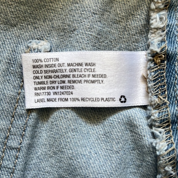 Wild Fable Color Block Blue Denim Jean Mini Skirt, Small, 100% Cotton Western - Picture 11 of 11